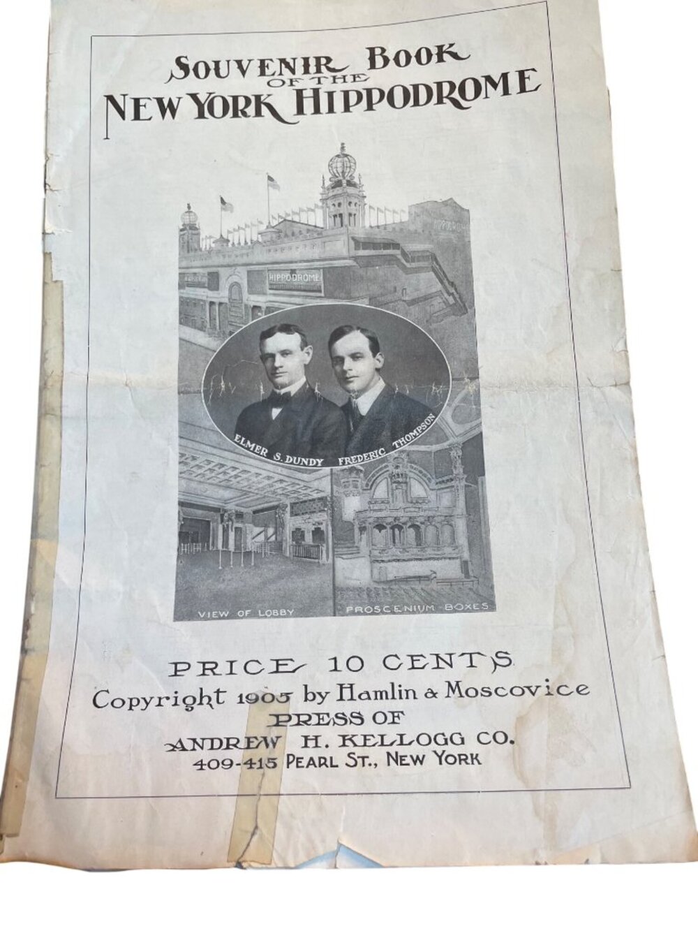 Souvenir Book Of The New York Hippodrome 1905 Featuring "A Yankee Circus On Mars